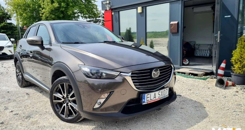 Mazda CX-3 cena 59900 przebieg: 209000, rok produkcji 2016 z Łowicz małe 781